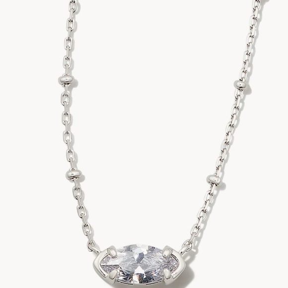 Genevieve Silver Satellite Short Pendant Necklace - Picture 5 of 6